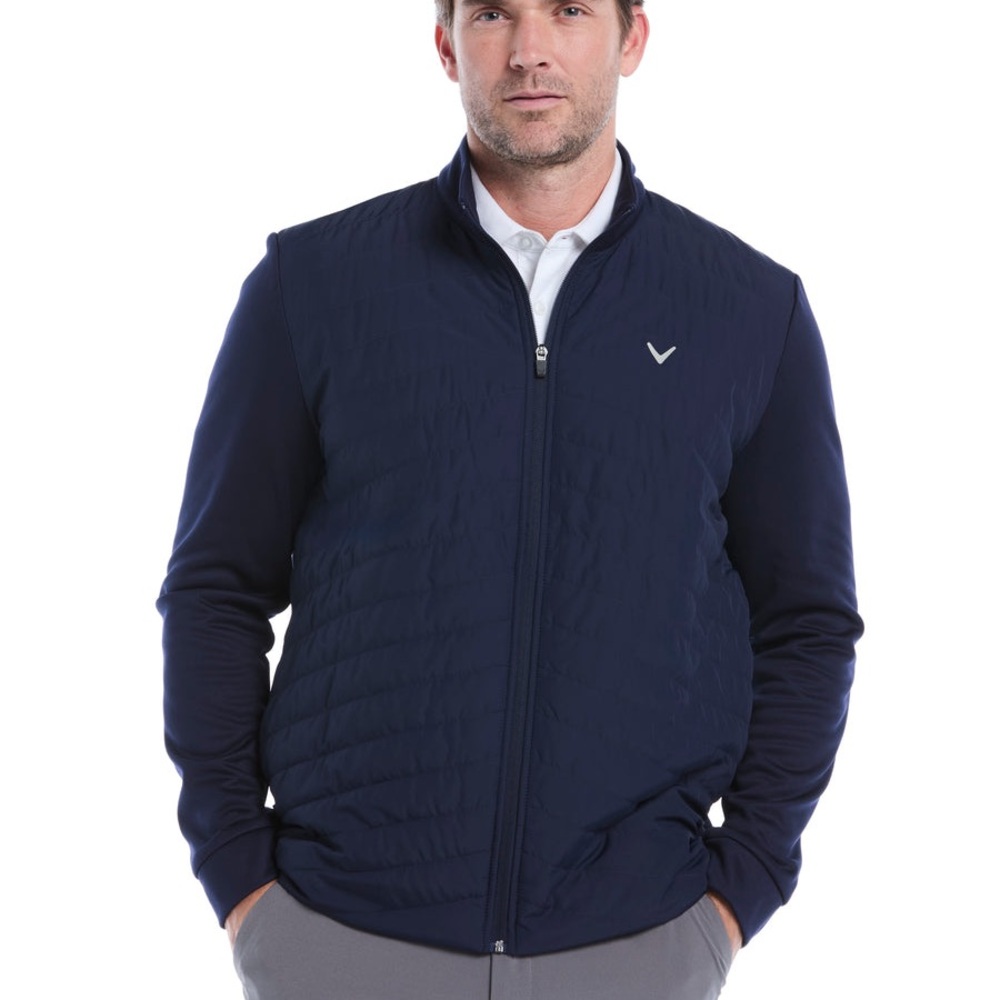 Callaway Men’s Navy Quilted Puffer Full Zip Golf Jacket 2XL *NEW